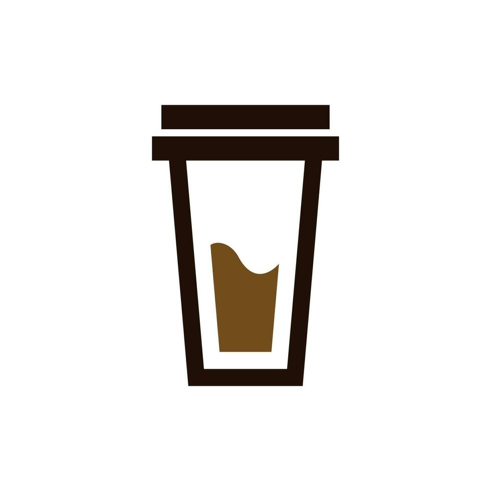 taza de café línea moderno creativo logo vector