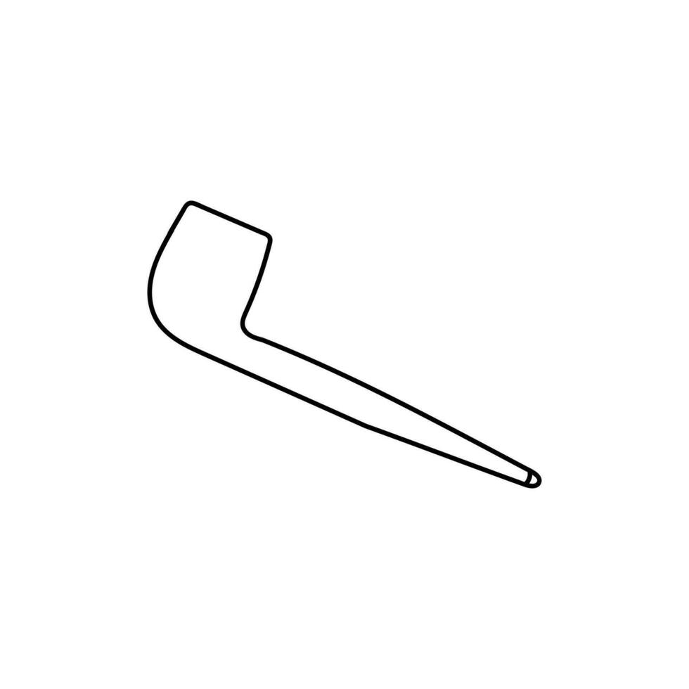 Smoking Pipe Line Simple Creative Logo vector