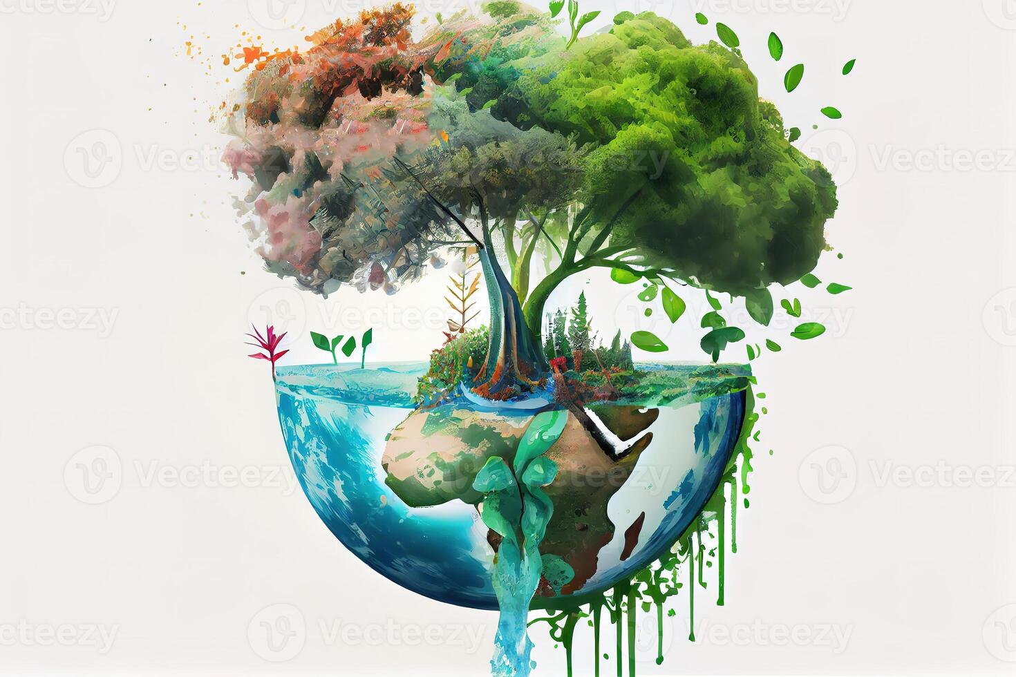 World environmental ecology, CSR, ESG eco-friendly. photo