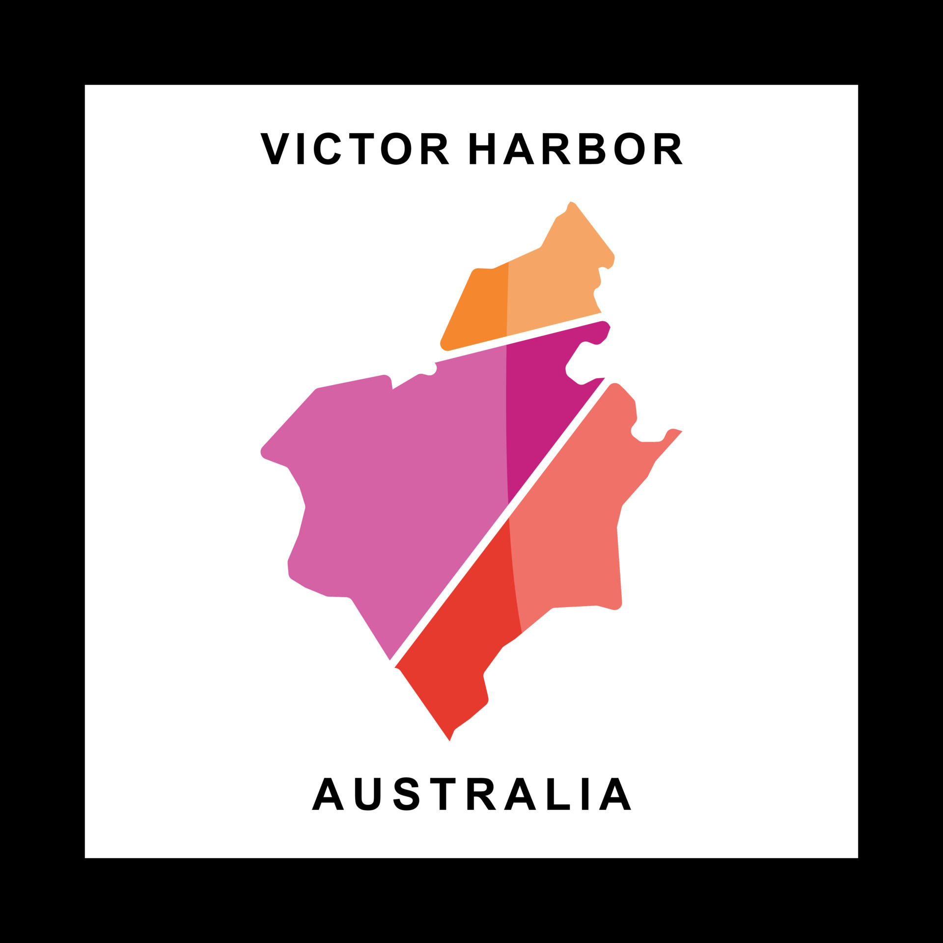 Map Of Victor Harbor City Geometric Creative Logo 23780065 Vector Art at Vecteezy