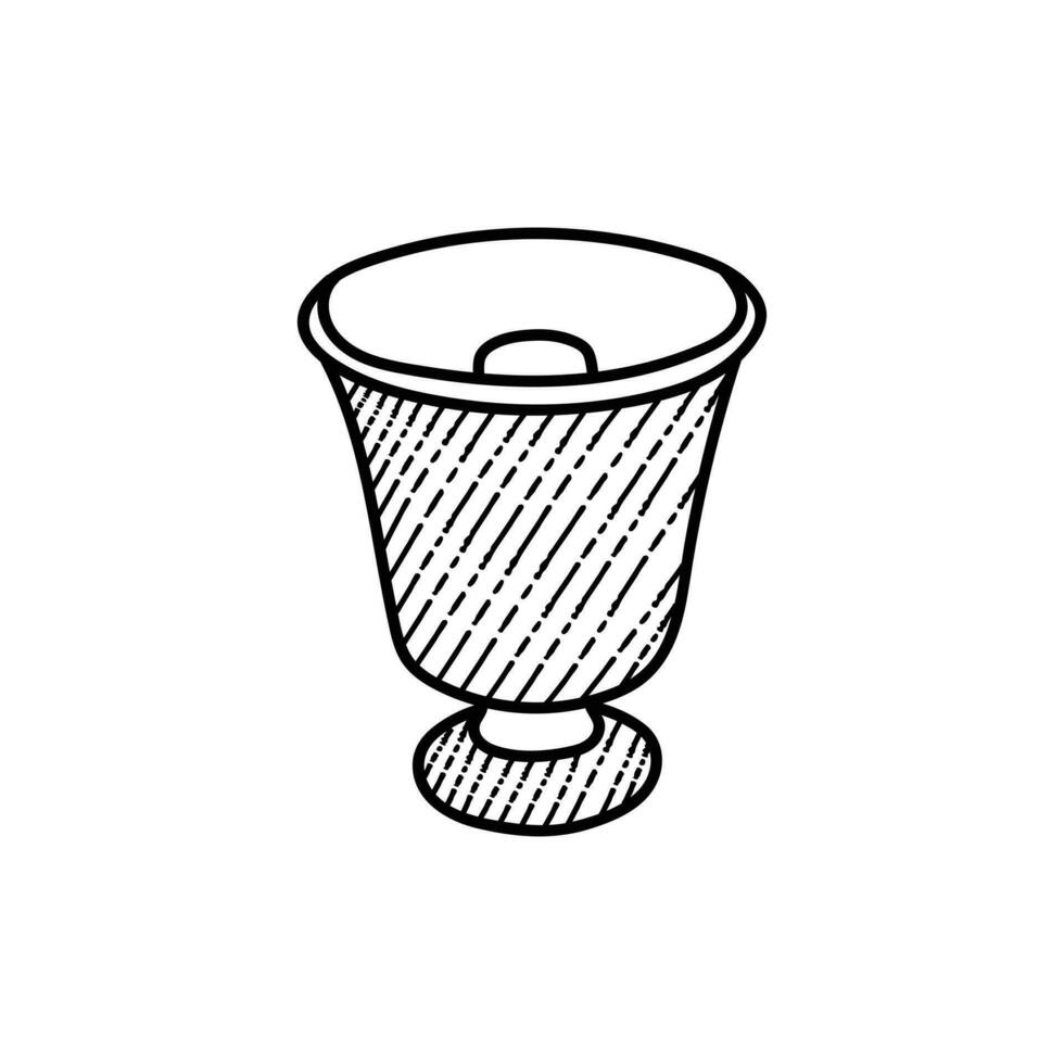 taza de té línea Arte ilustración creativo diseño vector