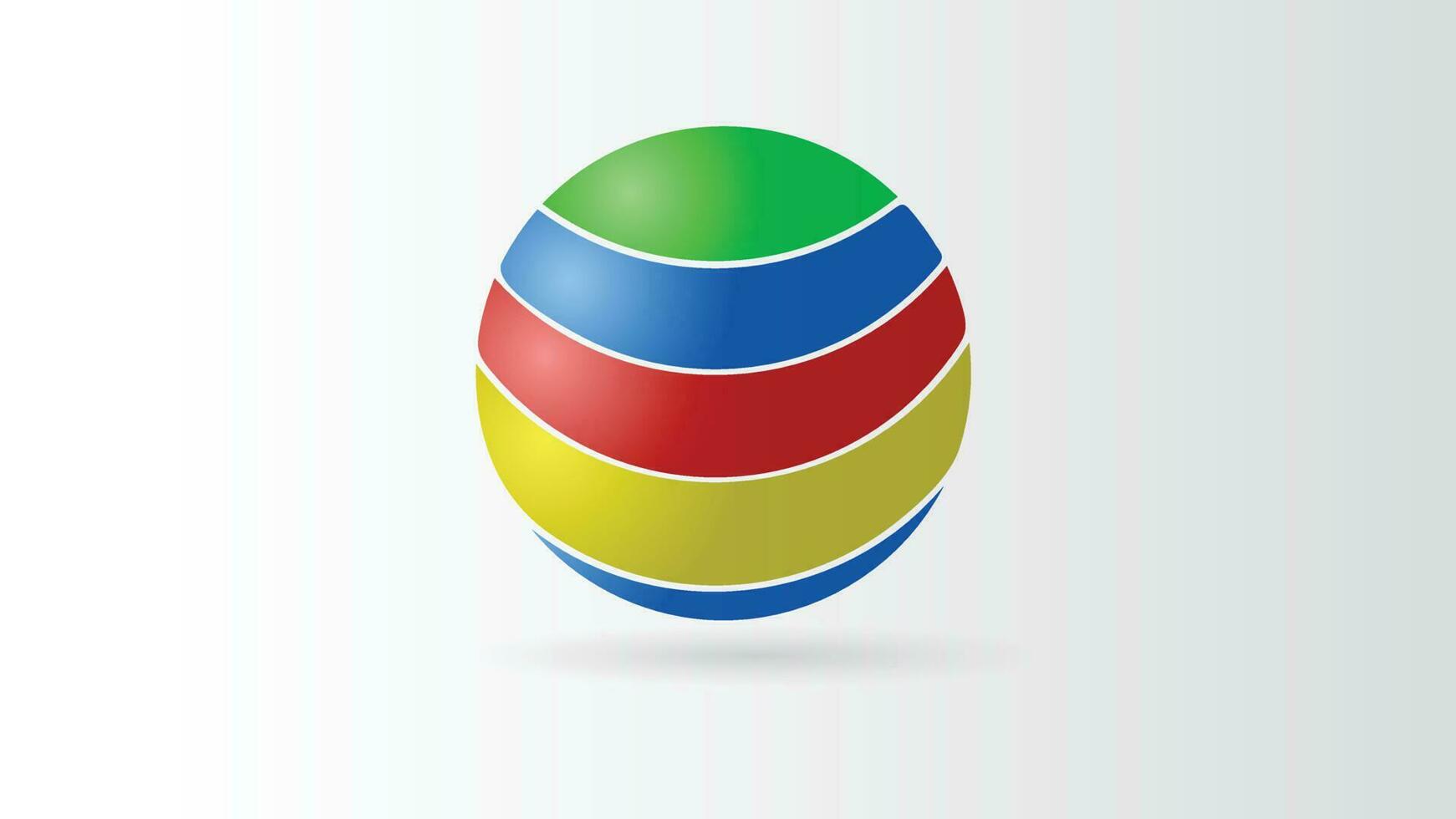 Colorful Ball on White vector