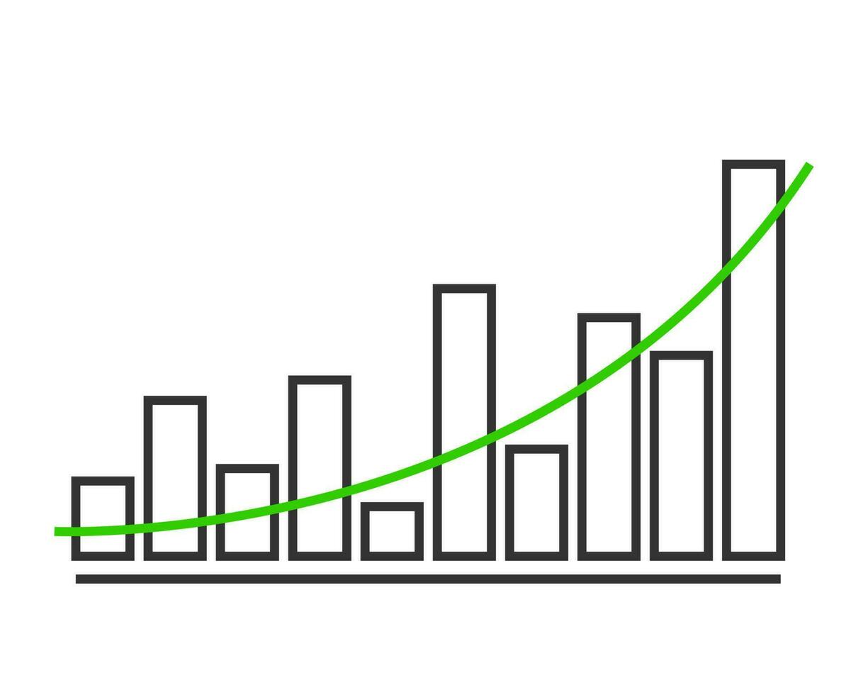 Charts and graphs vector. Diagram icon template. vector