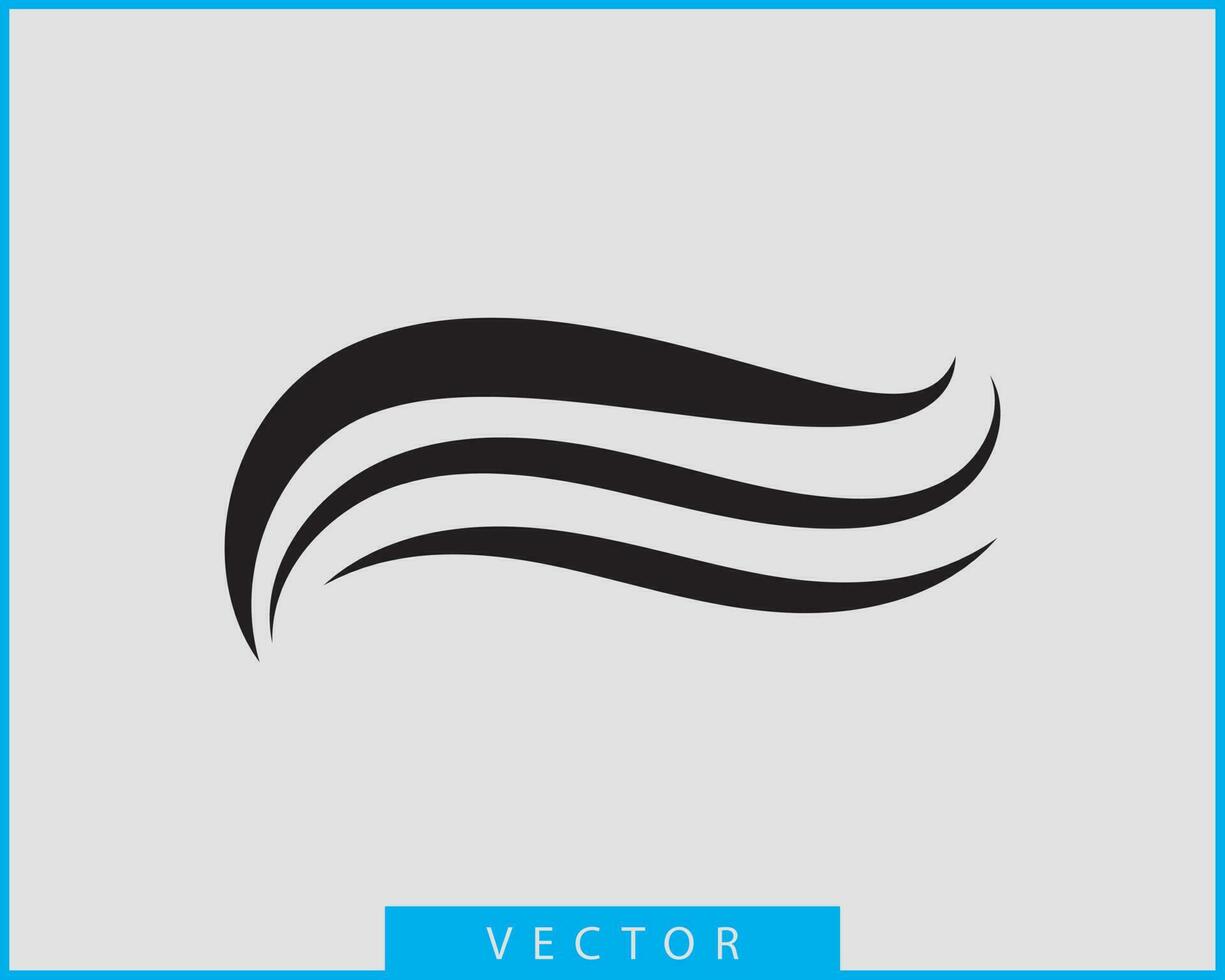 Waves vector design. Water wave icon. Wavy lines isolated.