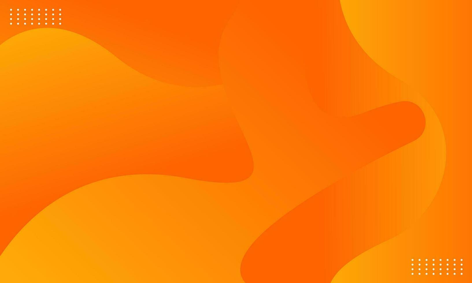 Modern orange dynamic waves background vector