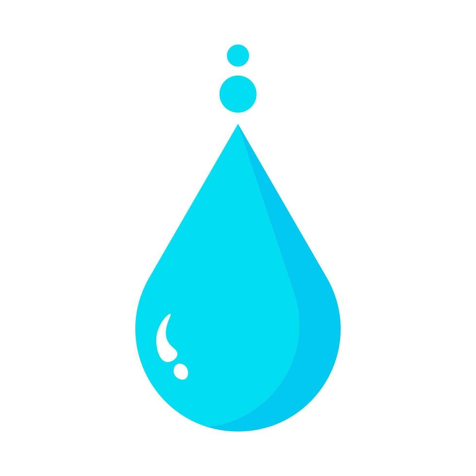 agua gotas vector plano ilustración