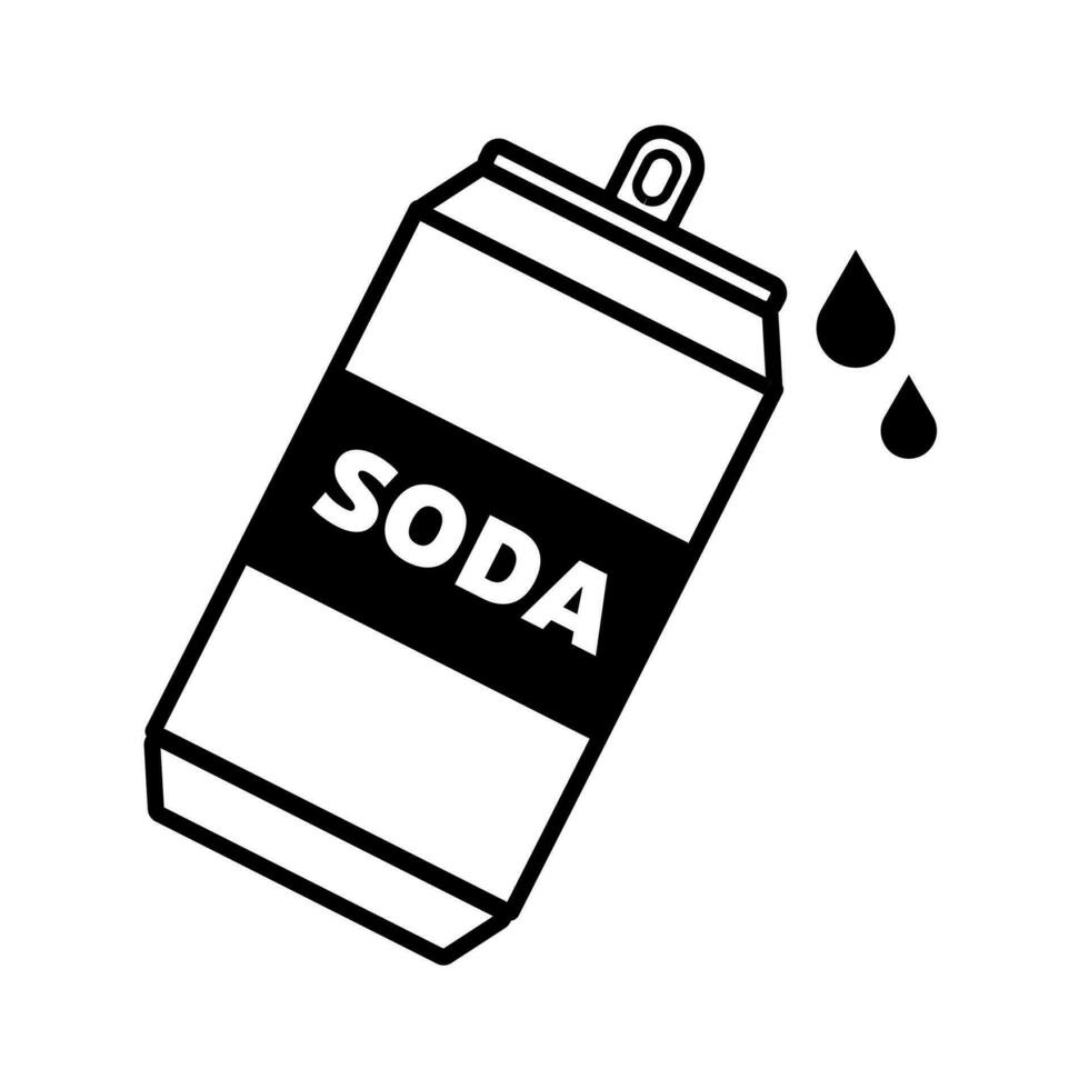 soda íconos aislado en blanco antecedentes vector