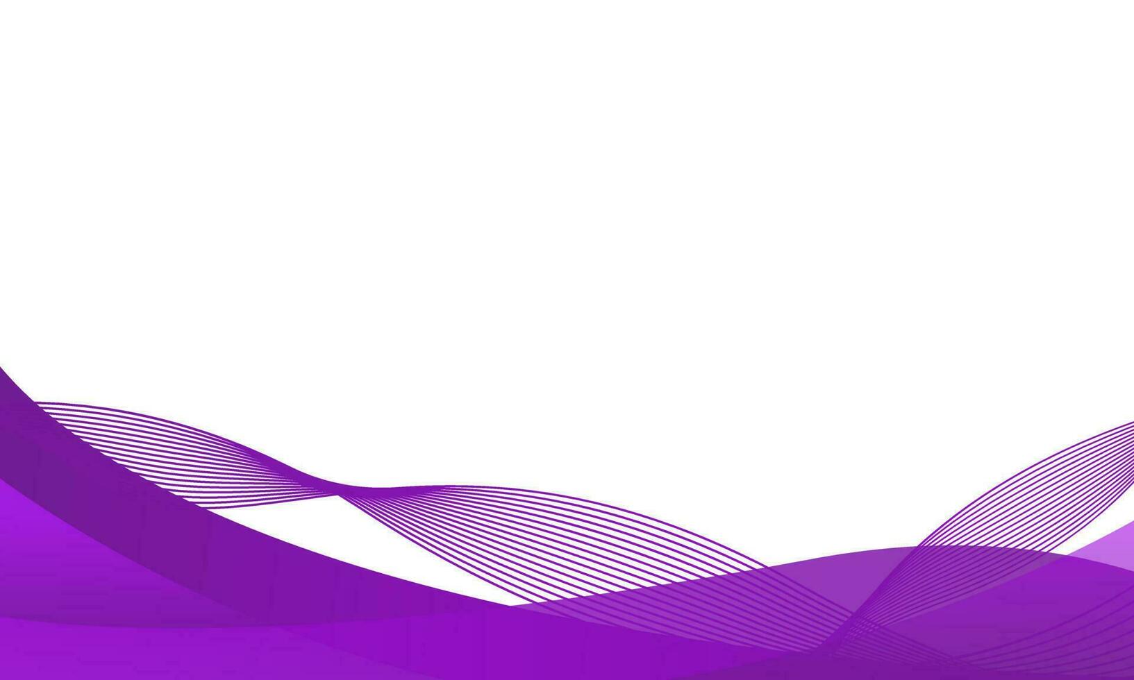 Purple and wave frame isolated on white background for banner, brochure, poster, flyer, presentation vector