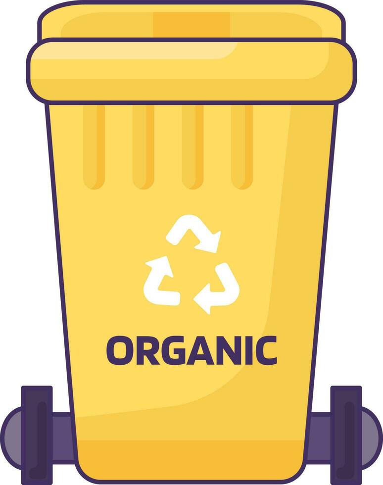 Closed Transportable Organic Waste Container vector