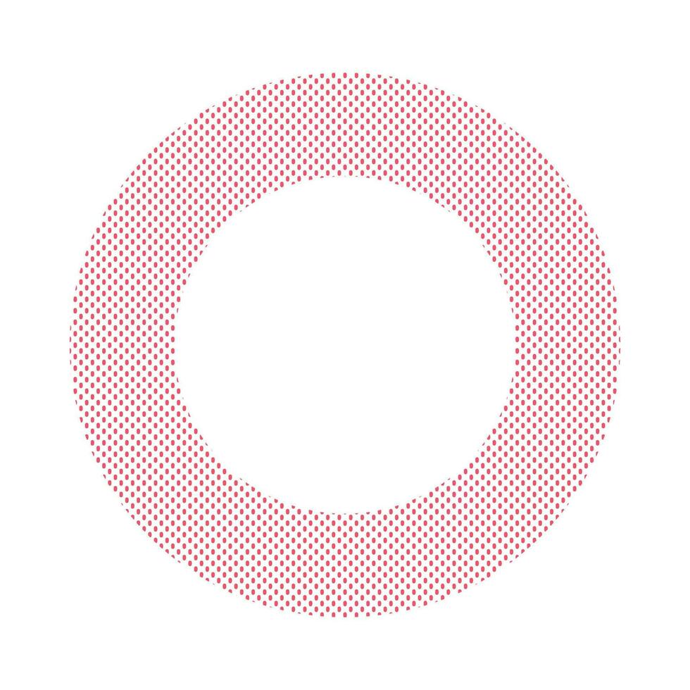 Geometric Doted Circle Border Template vector