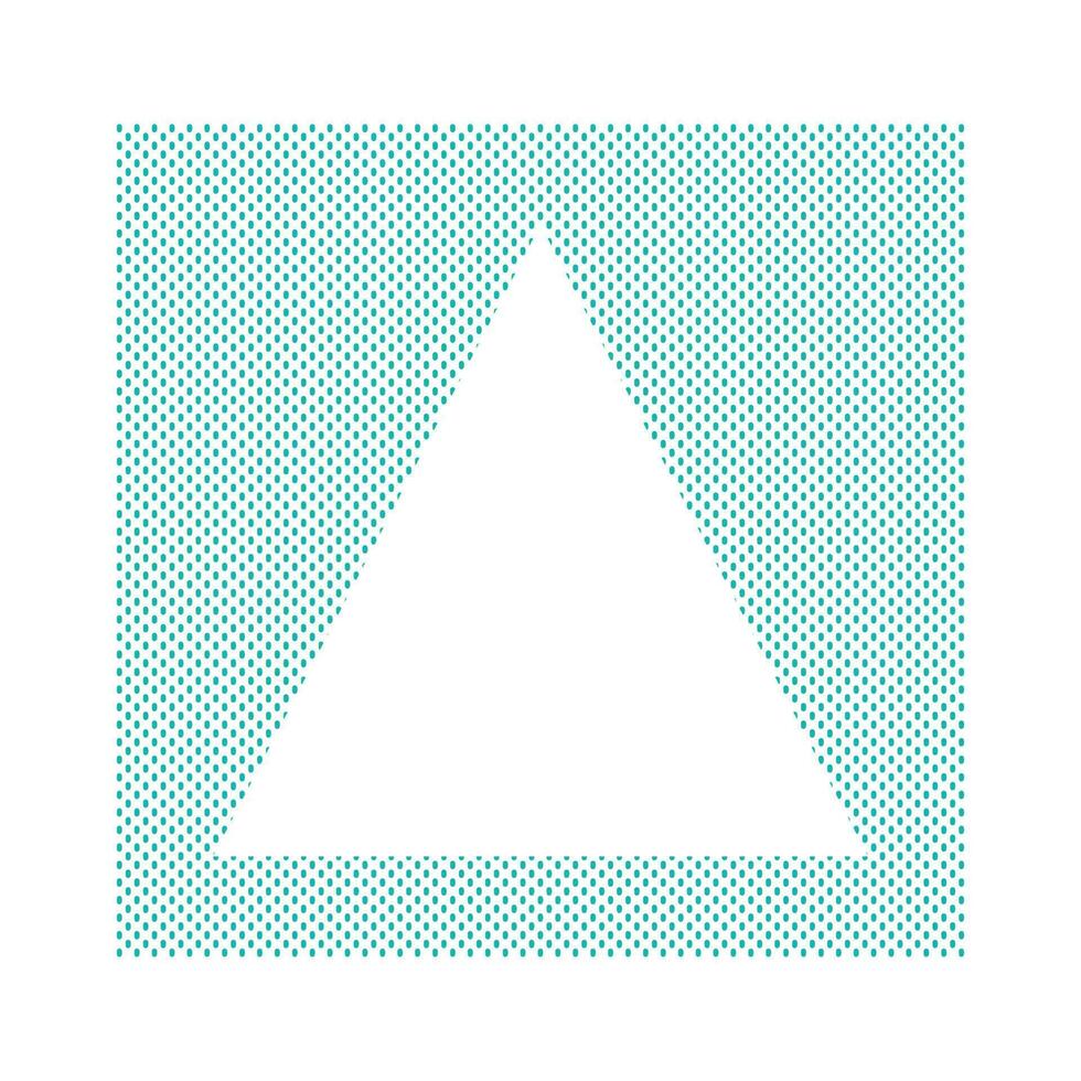 Geometric Doted Rectangle Triangle Frame Border vector
