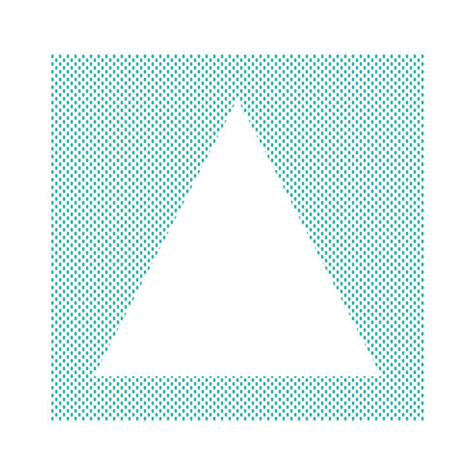 Geometric Doted Rectangle Triangle Frame Border vector