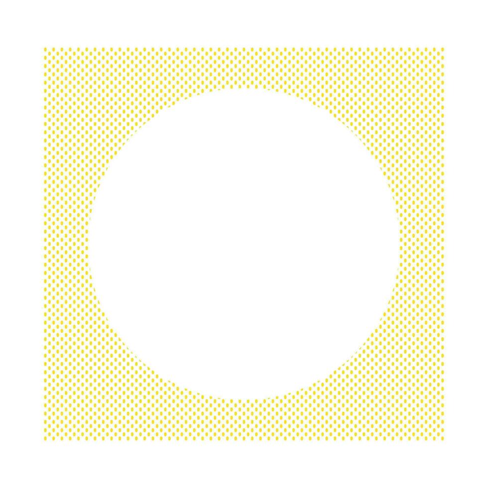 Geometric Doted Rectangle Circle Border Template vector