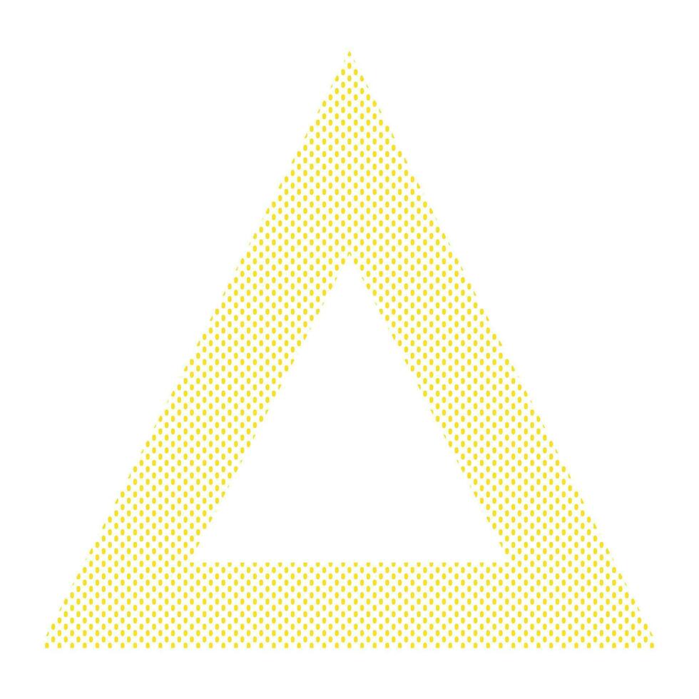 Funny Geometric Doted Triangle Frame Template vector