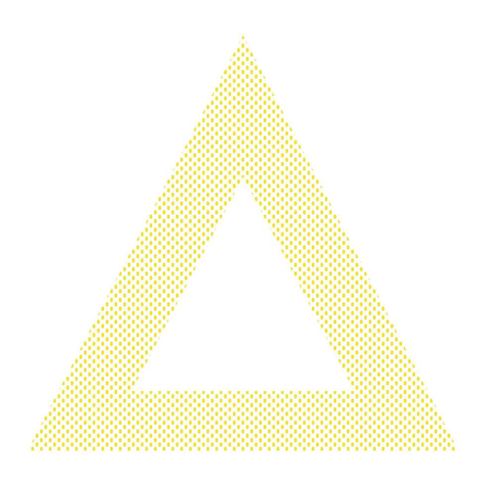 Funny Geometric Doted Triangle Frame Template vector