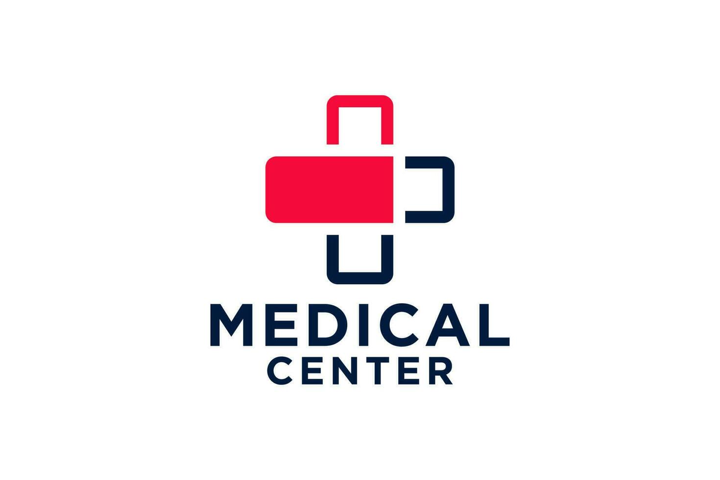 salud médico cruzar logo y símbolo modelo vector ilustración diseño