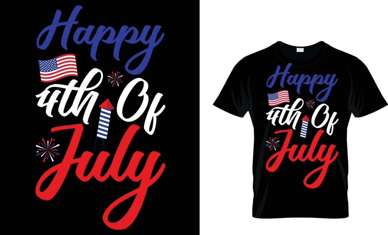 4th of july usa independence day t shirt design vector