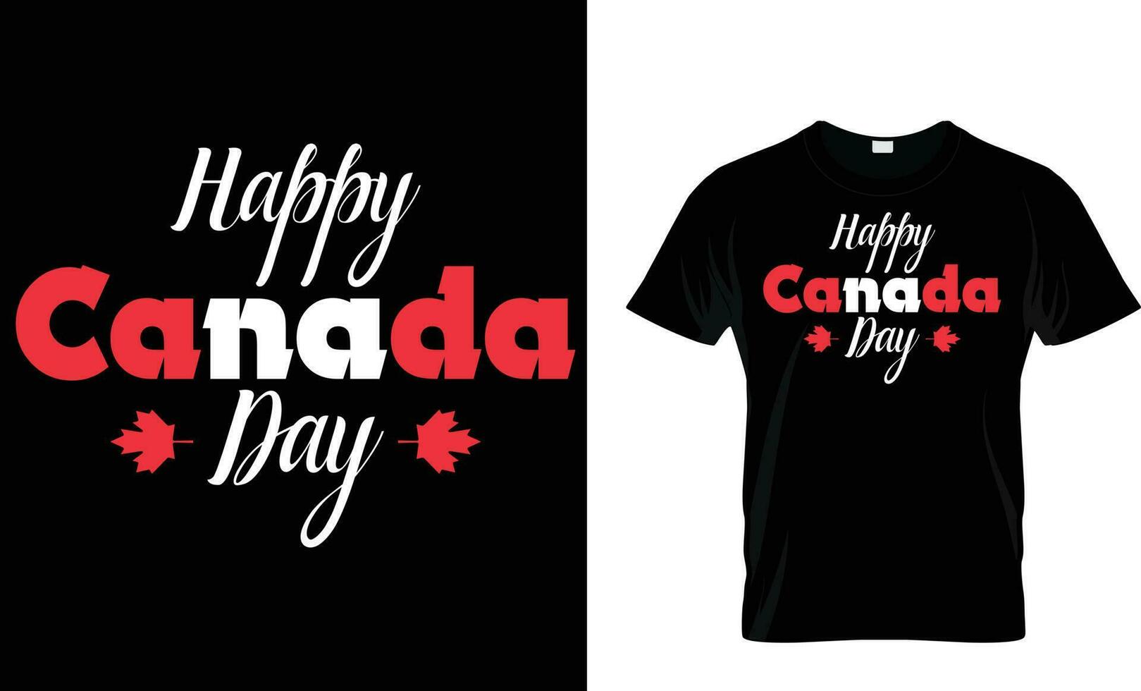 Primero julio Canadá día t camisa diseño vector