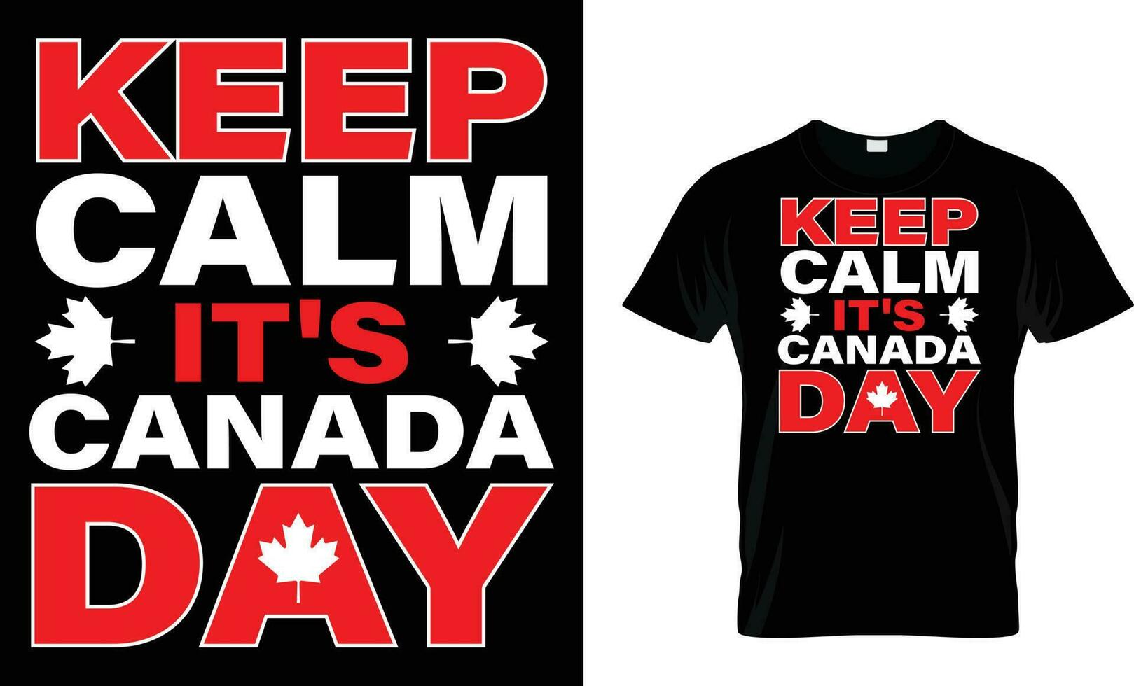 Primero julio Canadá día t camisa diseño vector