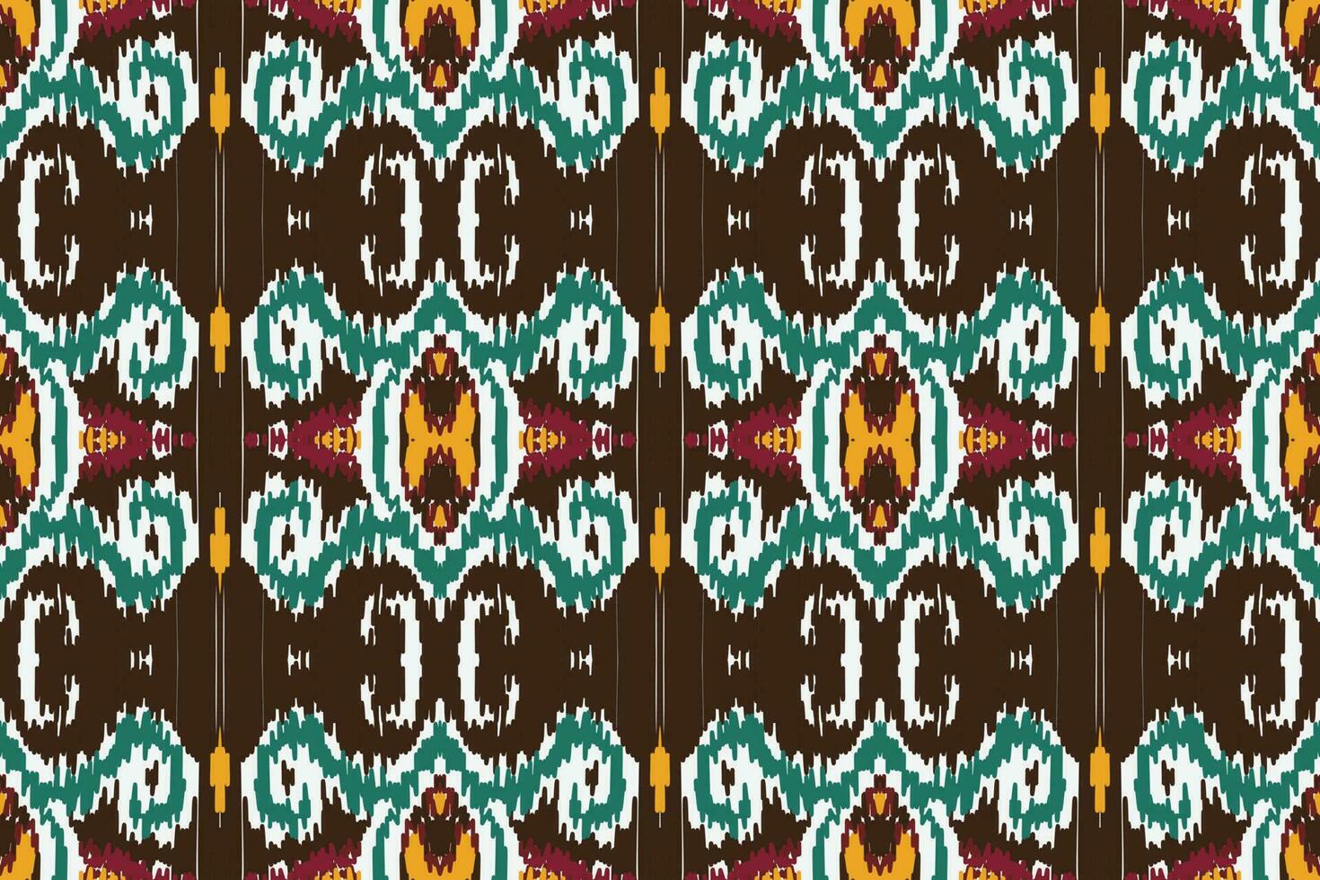 African Motif Ikat paisley embroidery background. geometric ethnic oriental pattern traditional. Ikat Aztec style abstract vector illustration. design for print texture,fabric,saree,sari,carpet.