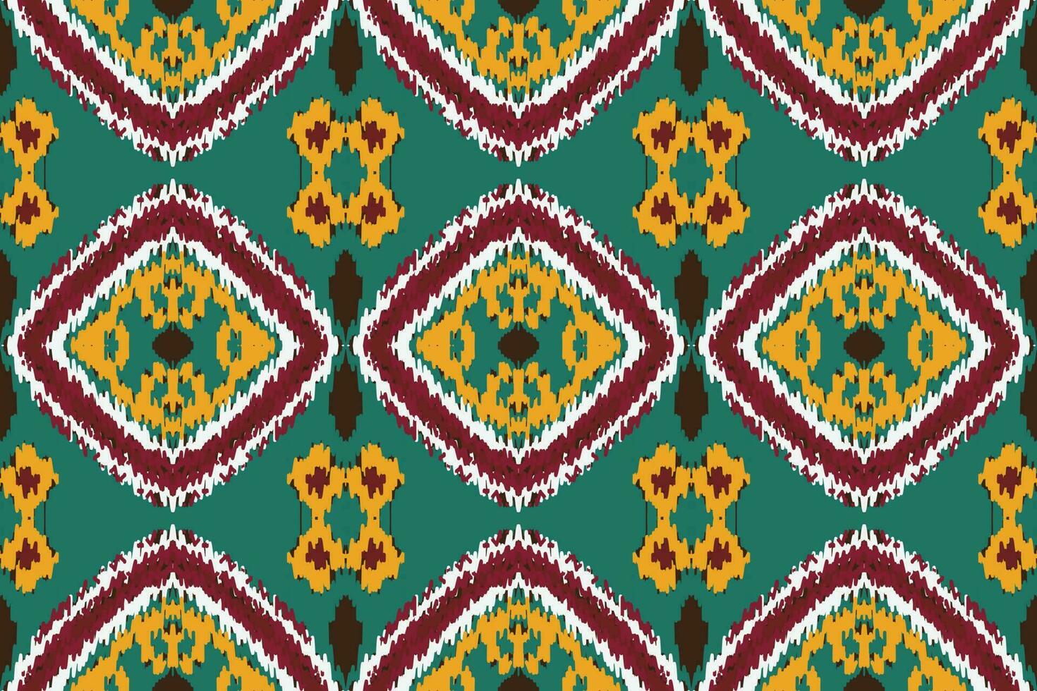 African Ikat damask paisley embroidery background. geometric ethnic oriental pattern traditional. Ikat Aztec style abstract vector illustration. design for print texture,fabric,saree,sari,carpet.