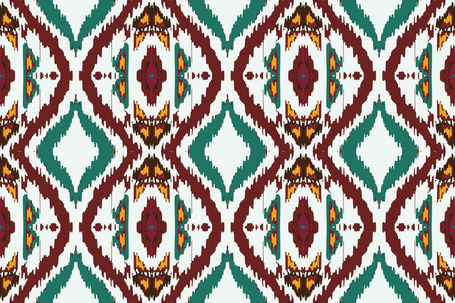African Motif Ikat paisley embroidery background. geometric ethnic oriental pattern traditional. Ikat Aztec style abstract vector illustration. design for print texture,fabric,saree,sari,carpet.