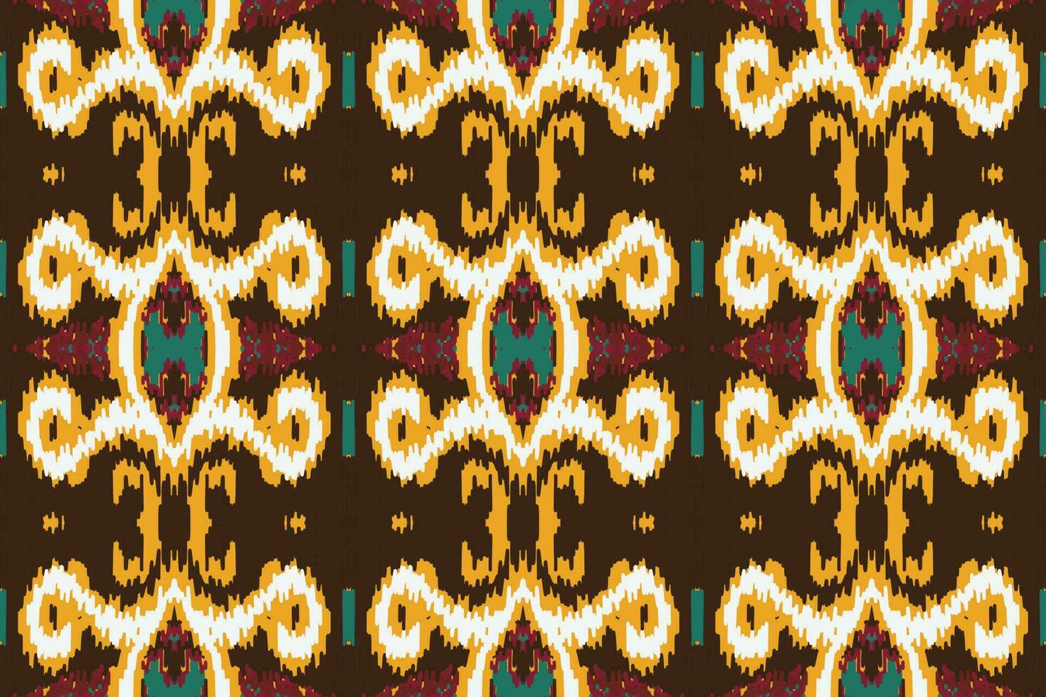 African Motif Ikat paisley embroidery background. geometric ethnic oriental pattern traditional. Ikat Aztec style abstract vector illustration. design for print texture,fabric,saree,sari,carpet.