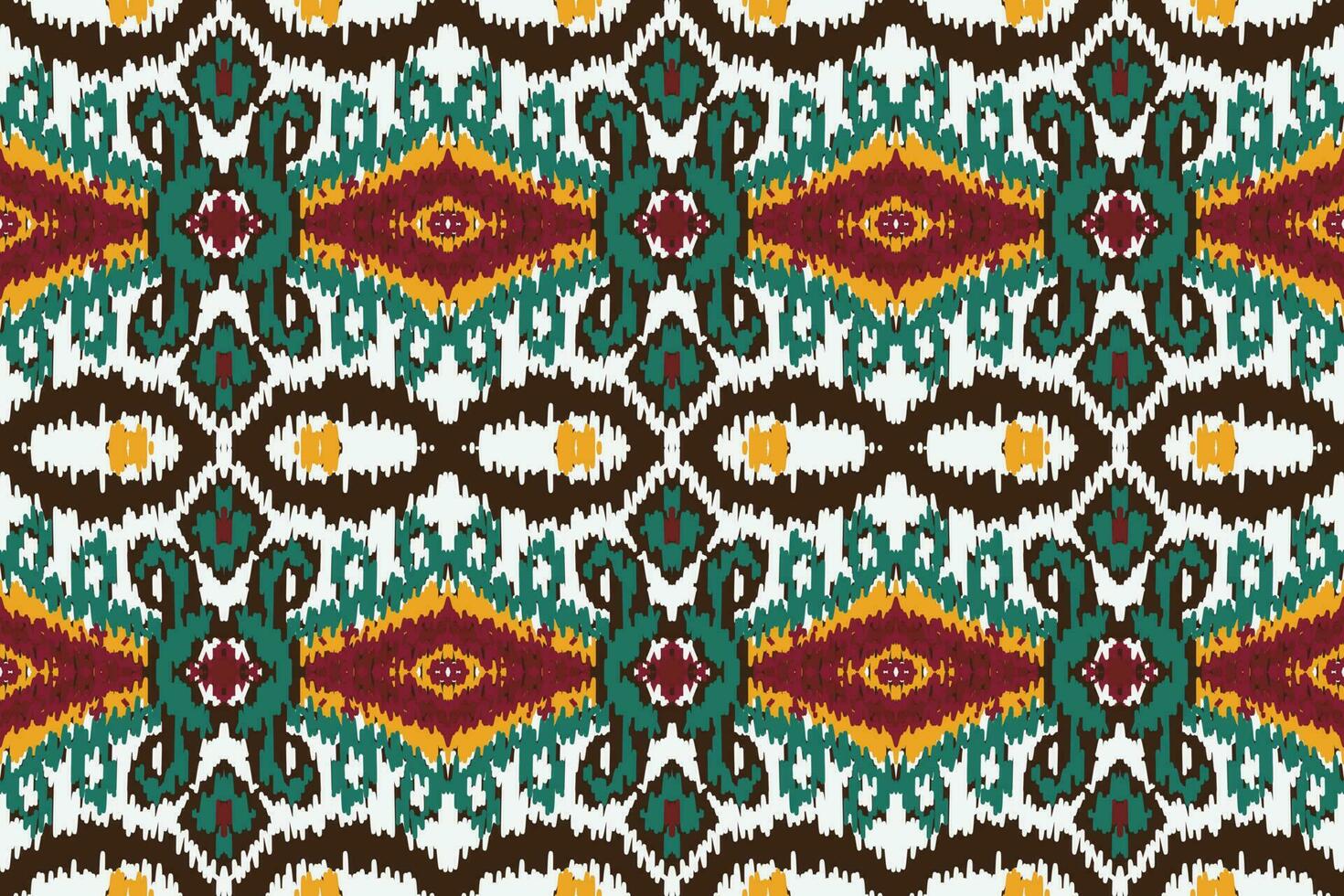 African Motif Ikat  paisley embroidery background. geometric ethnic oriental pattern traditional. Ikat Aztec style abstract vector illustration. design for print texture,fabric,saree,sari,carpet.