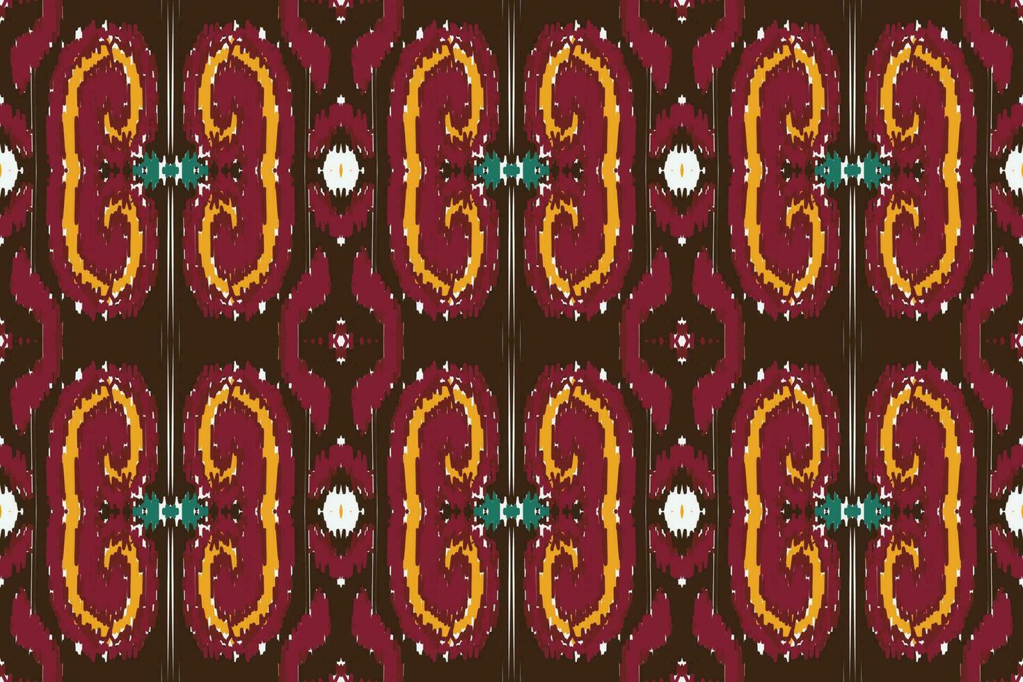 Motif Ikat floral paisley embroidery background. geometric ethnic oriental pattern traditional. Ikat Aztec style abstract vector illustration. design for print texture,fabric,saree,sari,carpet.