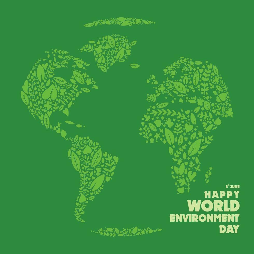 Happy World Environment Day vector
