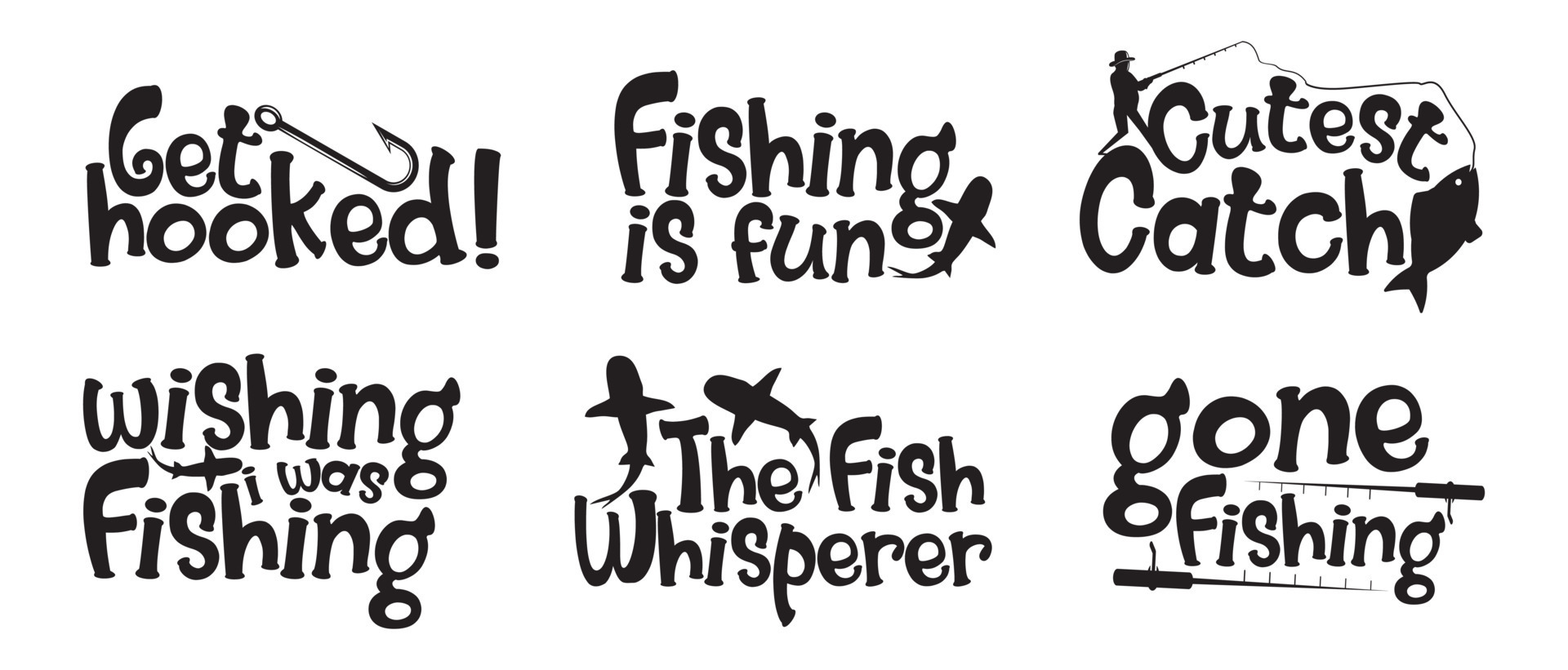 Fishing T shirt Design Bundle, Quotes about Fishing, Fishing T shirt