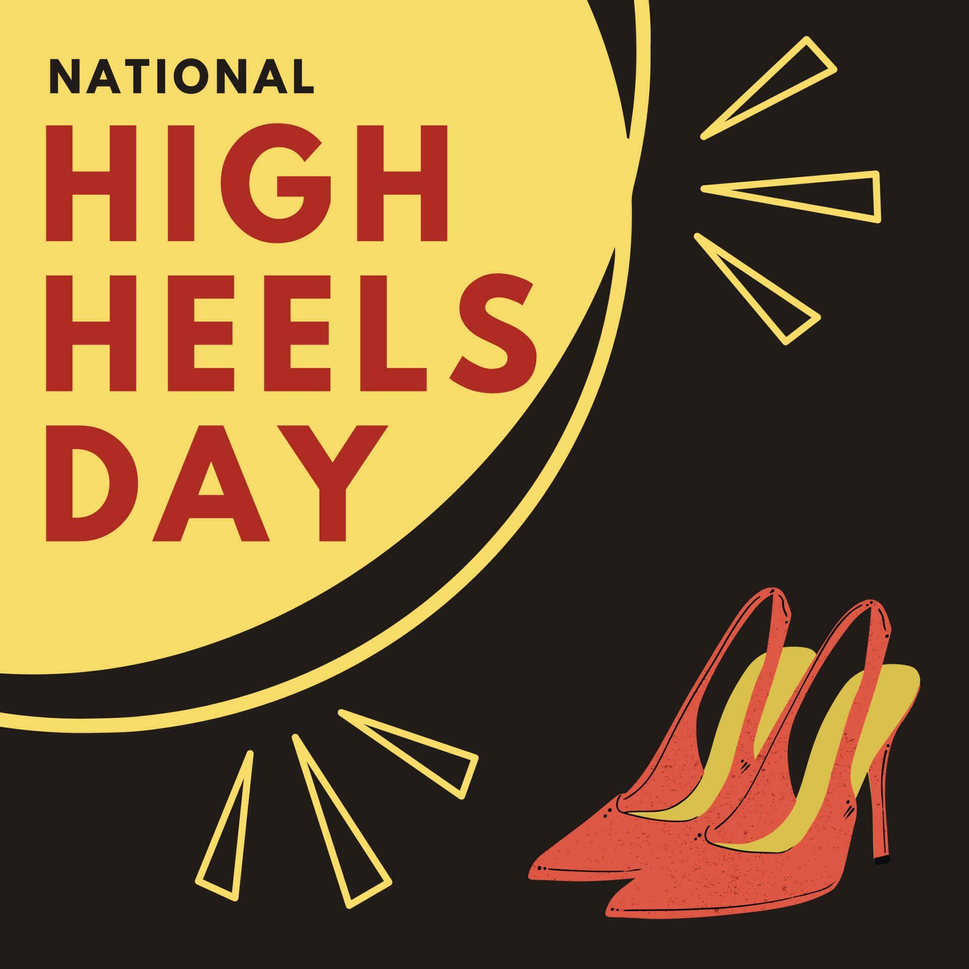 national high heels day poster suitable for social media post 23781721
