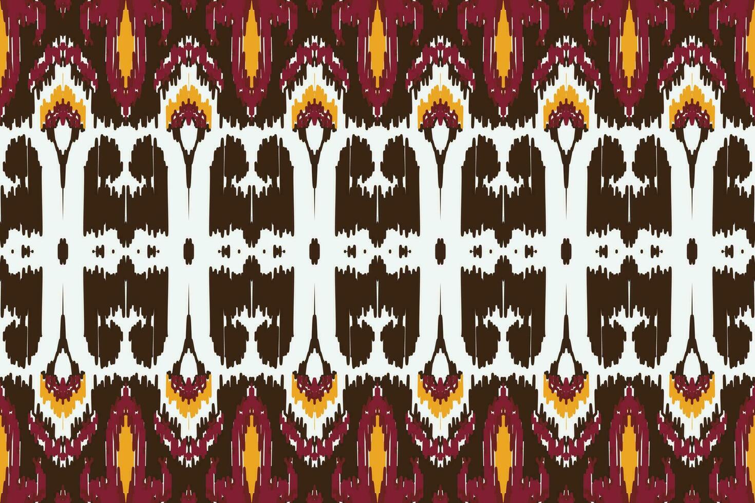 African Ikat seamless pattern embroidery background. geometric ethnic oriental pattern traditional. Ikat Aztec style abstract vector illustration. design for print texture,fabric,saree,sari,carpet.