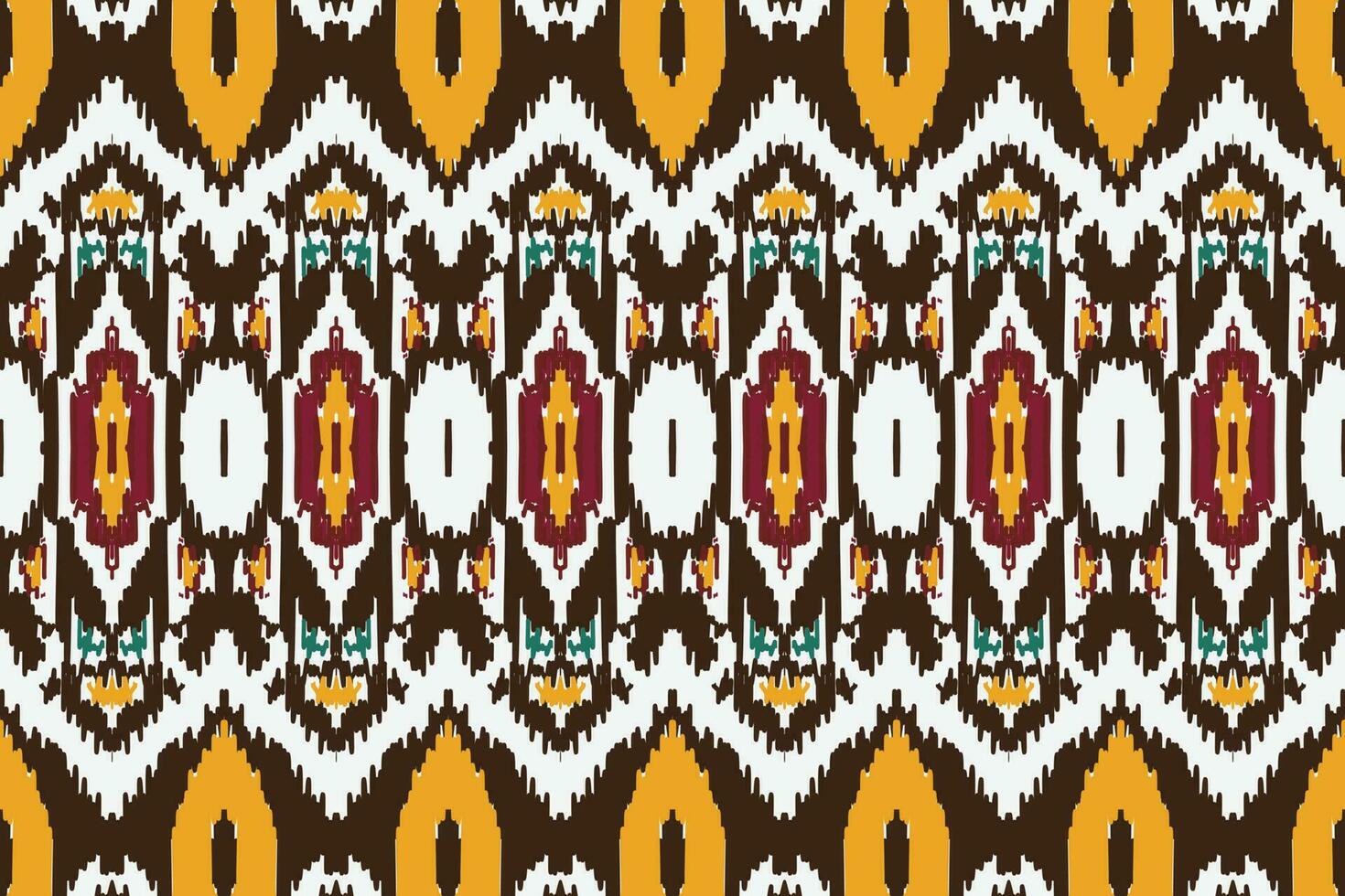 African Ikat Damask embroidery background. geometric ethnic oriental pattern traditional. Ikat Aztec style abstract vector illustration. design for print texture,fabric,saree,sari,carpet.