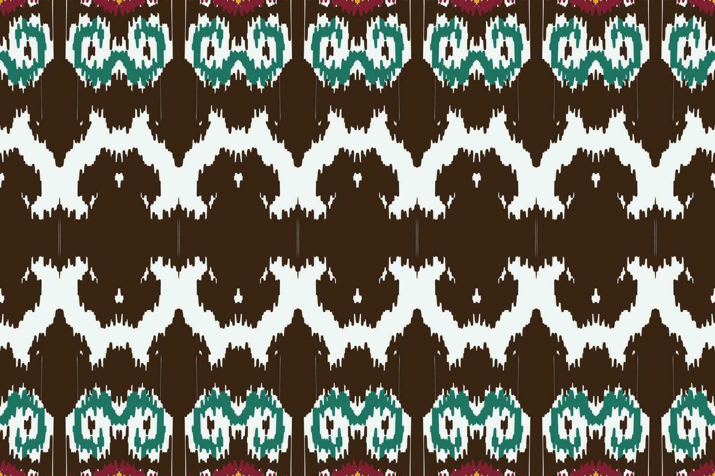 African Ikat fabric paisley embroidery background. geometric ethnic oriental pattern traditional. Ikat Aztec style abstract vector illustration. design for print texture,fabric,saree,sari,carpet.
