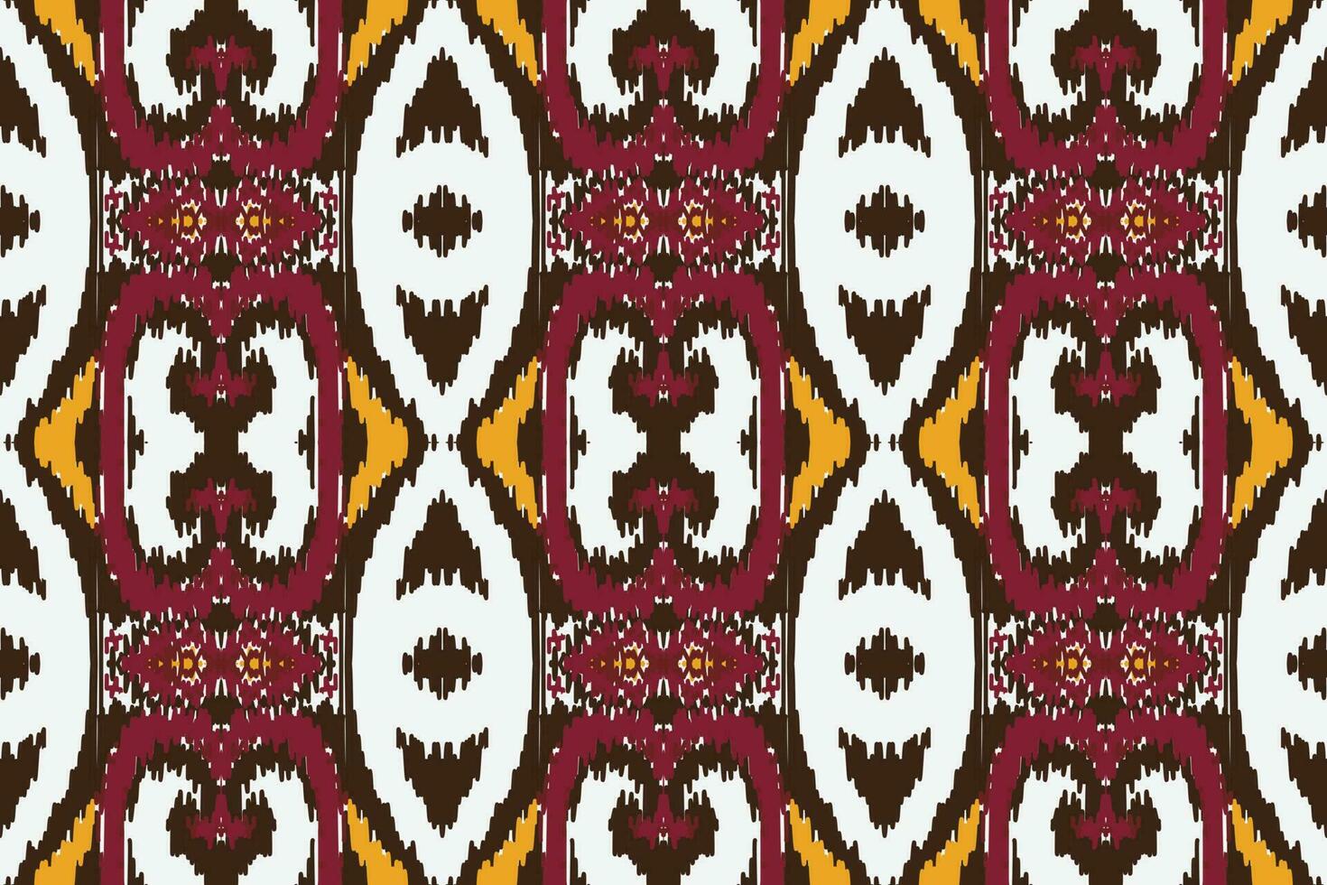 African Ikat floral paisley embroidery background. geometric ethnic oriental pattern traditional. Ikat Aztec style abstract vector illustration. design for print texture,fabric,saree,sari,carpet.