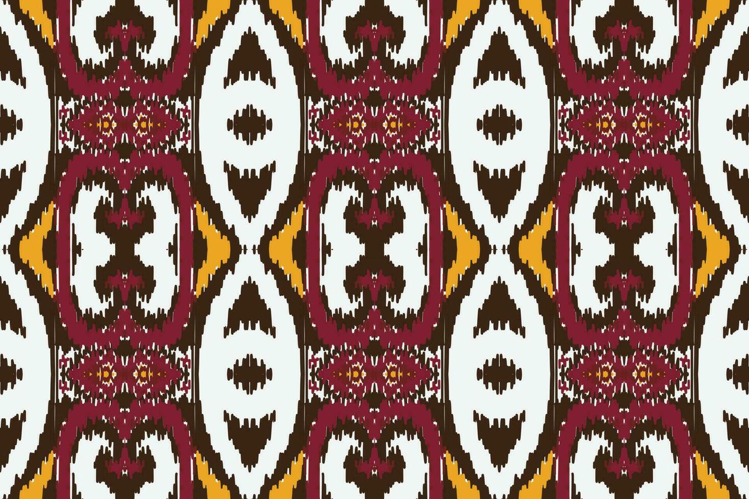 African Ikat floral paisley embroidery background. geometric ethnic oriental pattern traditional. Ikat Aztec style abstract vector illustration. design for print texture,fabric,saree,sari,carpet.