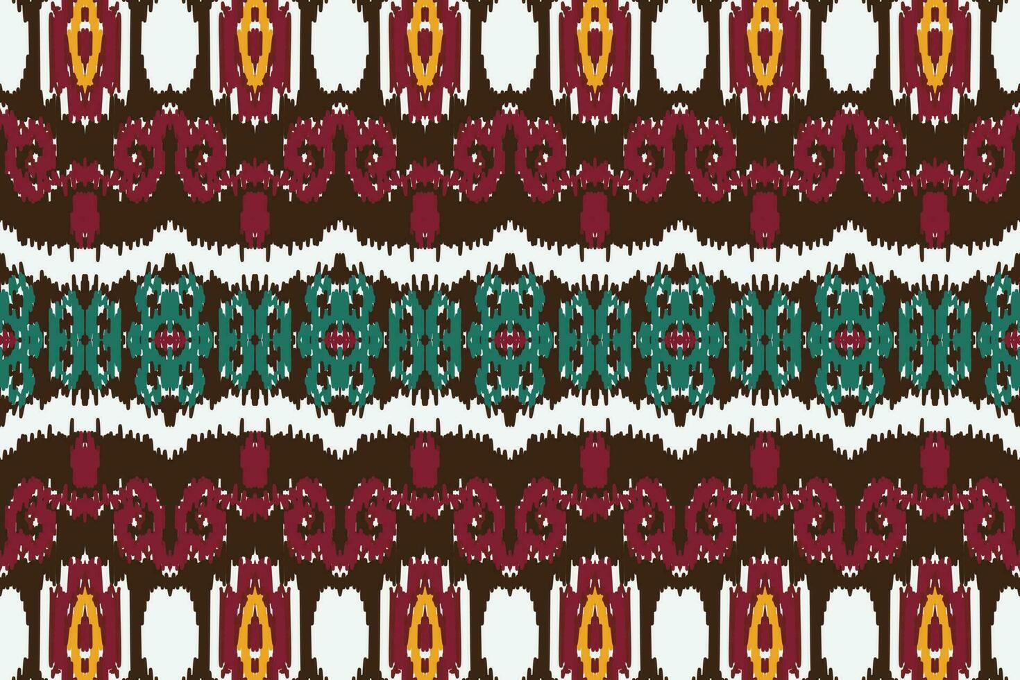 African Ikat paisley pattern embroidery background. geometric ethnic oriental pattern traditional. Ikat Aztec style abstract vector illustration. design for print texture,fabric,saree,sari,carpet.