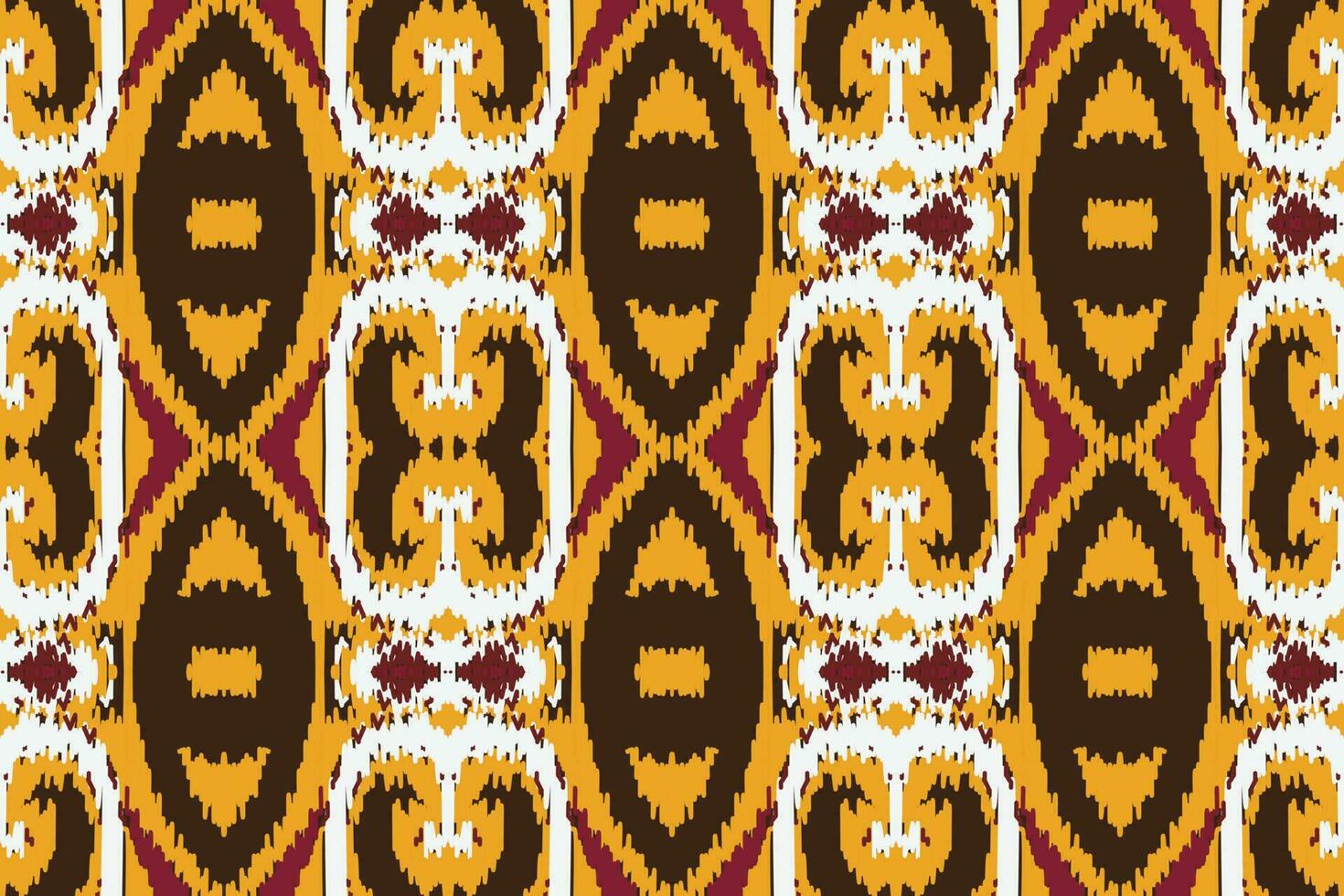 African Ikat floral paisley embroidery background. geometric ethnic oriental pattern traditional. Ikat Aztec style abstract vector illustration. design for print texture,fabric,saree,sari,carpet.