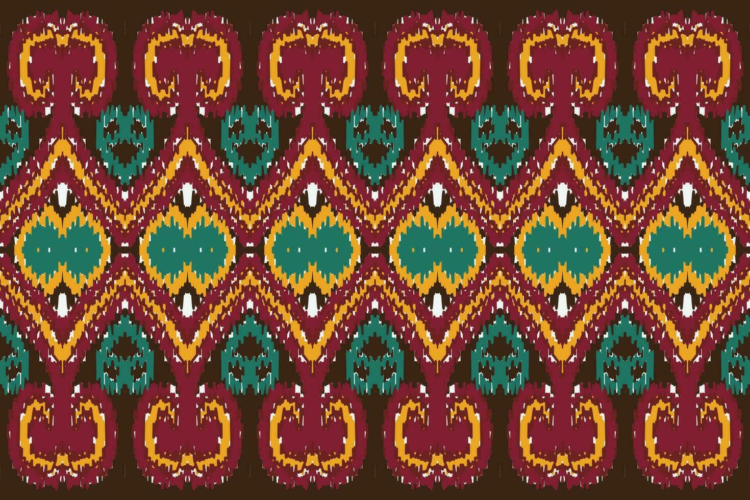 African Ikat paisley pattern embroidery background. geometric ethnic oriental pattern traditional. Ikat Aztec style abstract vector illustration. design for print texture,fabric,saree,sari,carpet.