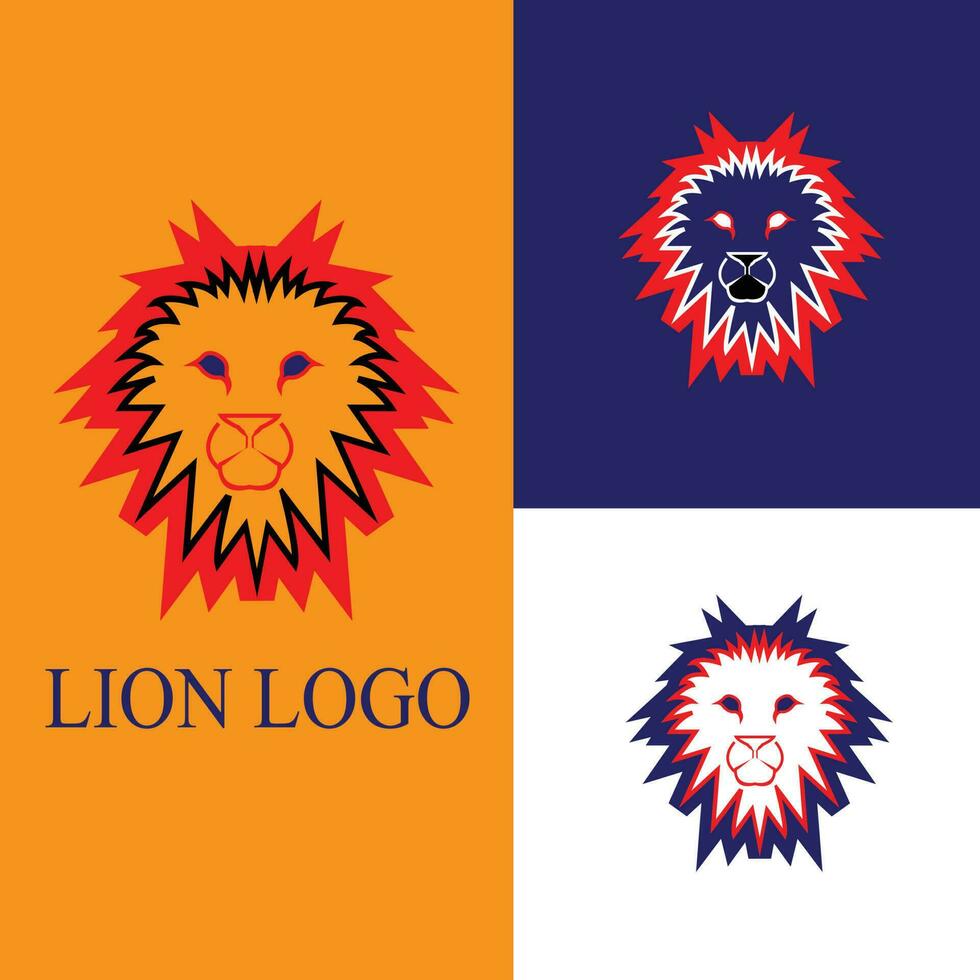 Lion logo deaign vector template