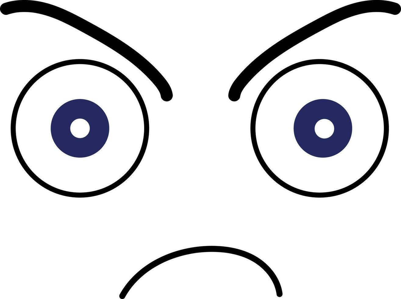 Angry Face illustration design vector