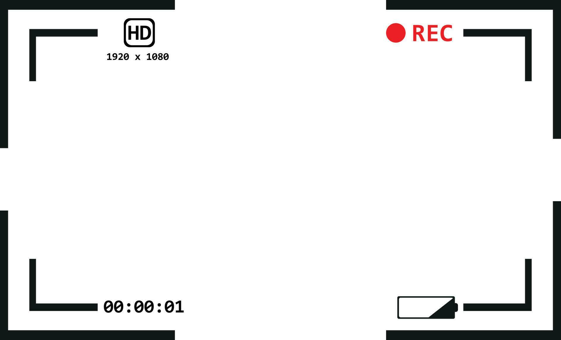 Camera video recording frame illustration design 23782193 Vector Art at ...