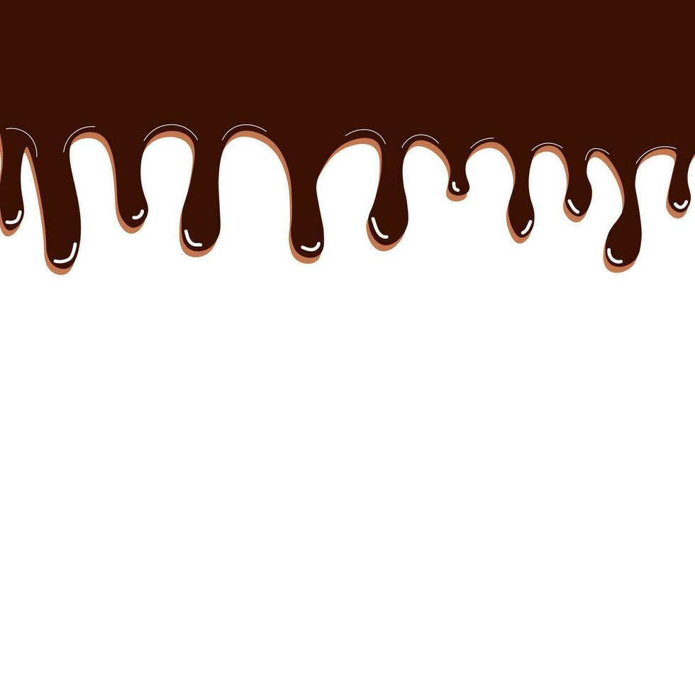 Melted Chocolate Drops illustration design art vector