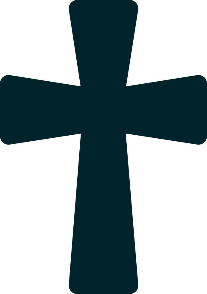 Christianity cross glyph illustration design art vector