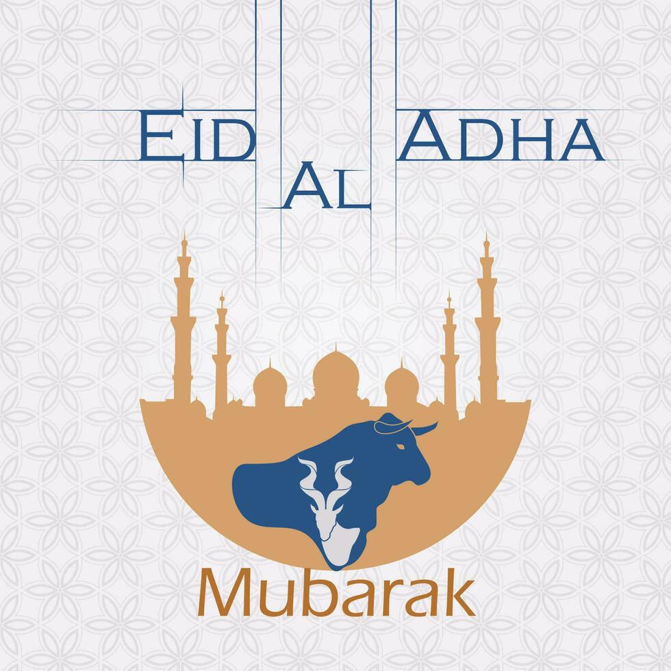 eid al adha mubarak vector