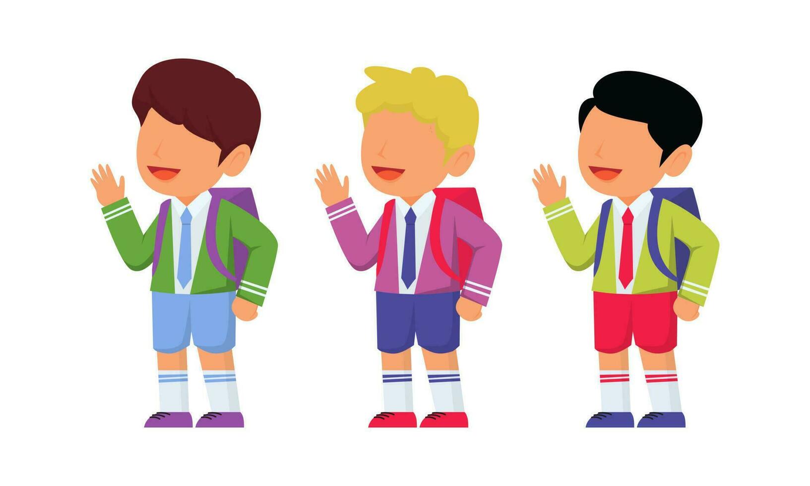 student cartoon character vector