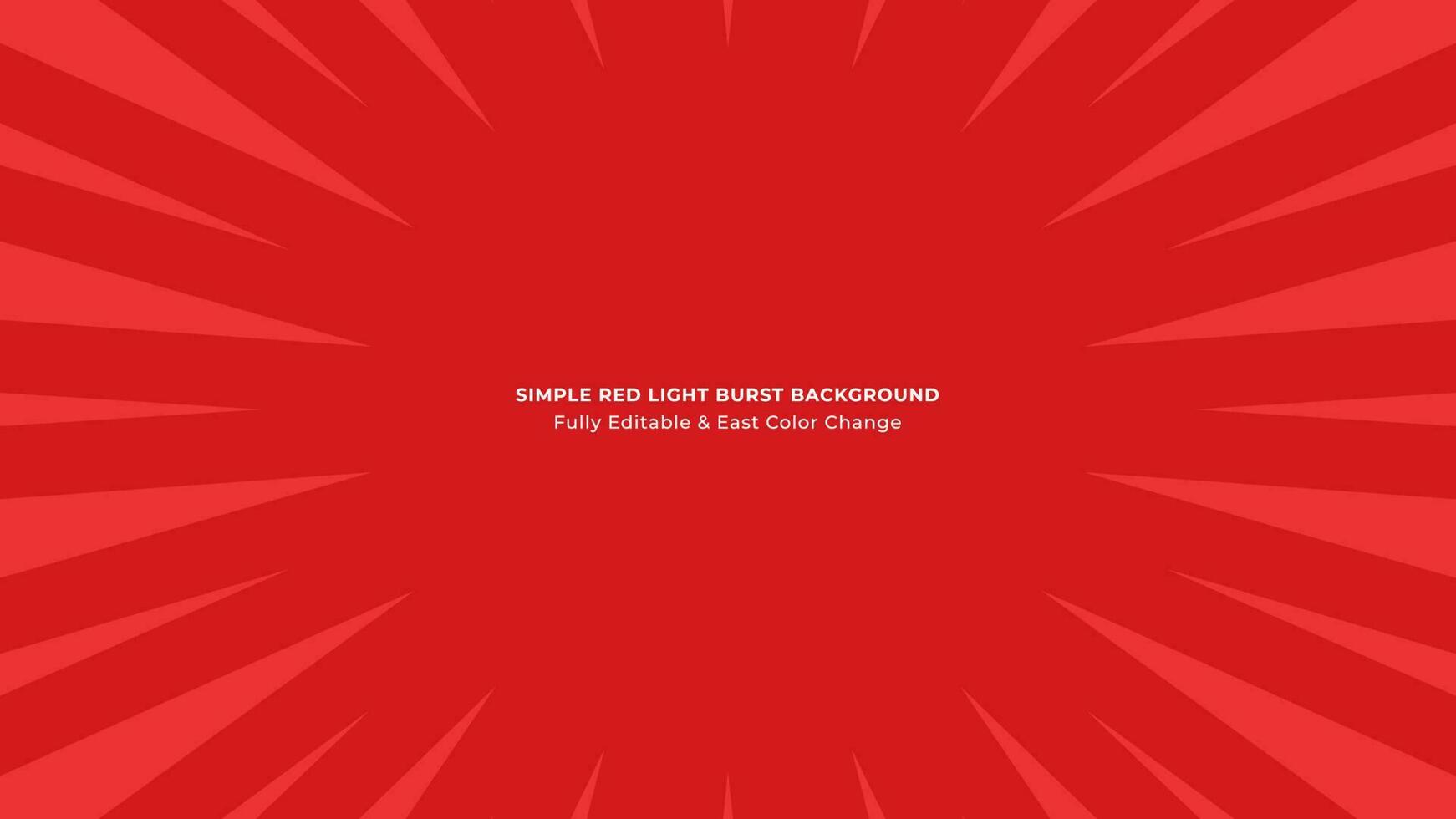 Red Sun burst vector background