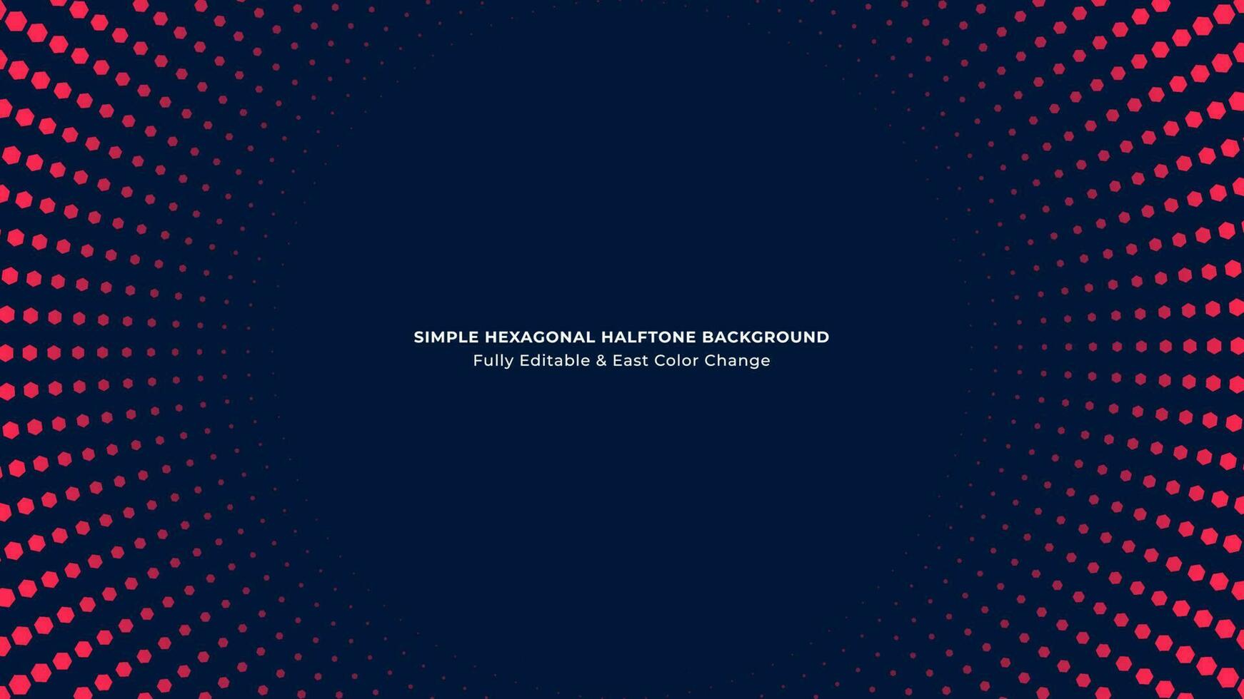 Simple abstract background with hexagonal halftone vector