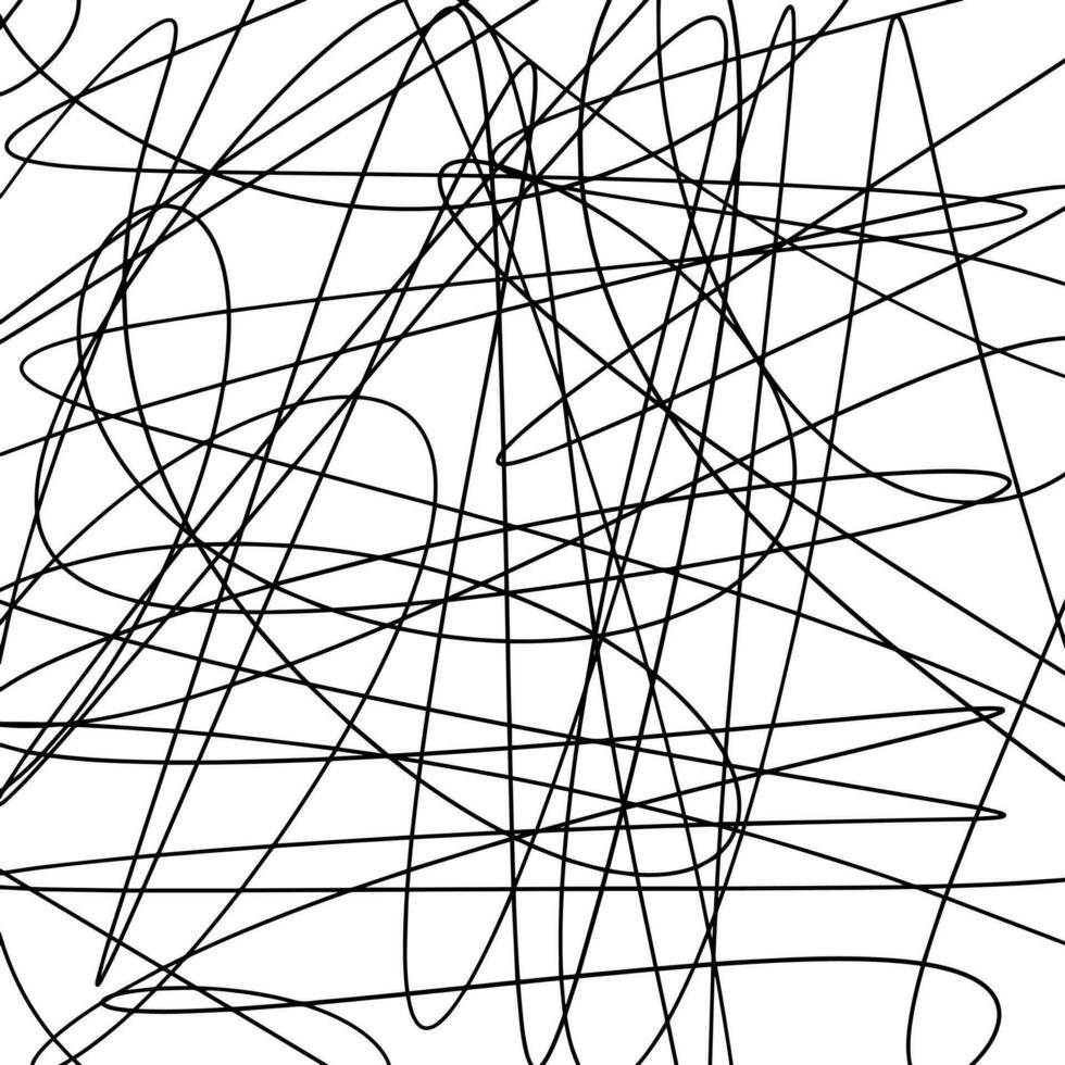 garabatear líneas dibujadas a mano de patrones sin fisuras. vector